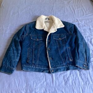 Seahorse denim Sherpa jacket M